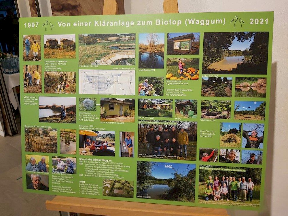 Poster von der Kläranlage zum Biotop (Waggum) / Foto: Bernd Rabe