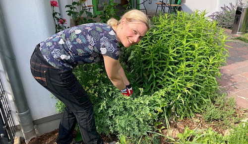 Sylke schneidet akurat.